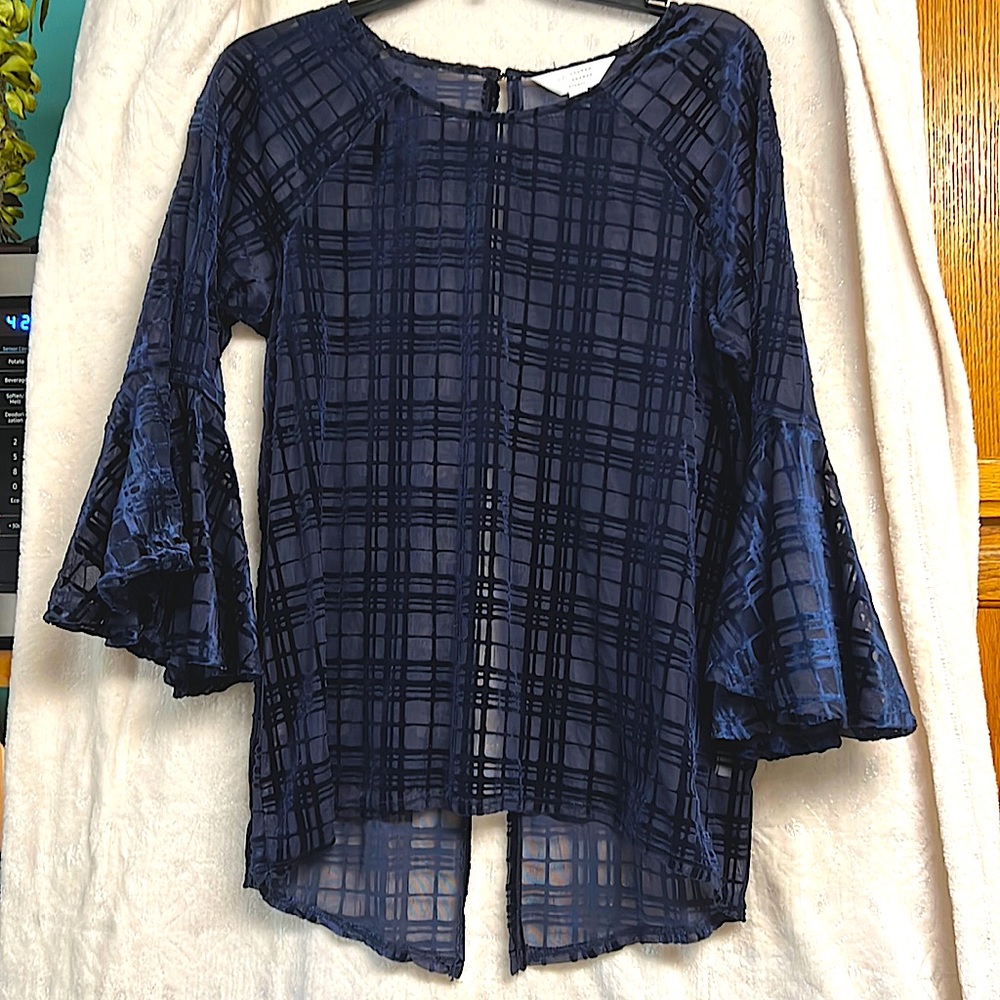Navy blue blouse